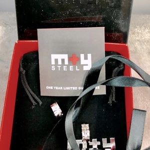 M+Y Steel Earrings (pierced huggies)